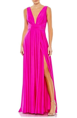 Ieena for Mac Duggal V-Neck Sleeveless Gown at Nordstrom,