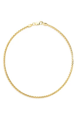 Bony Levy Men's 14K Gold Box Chain Bracelet in 14K Yellow Gold at Nordstrom, Size 8