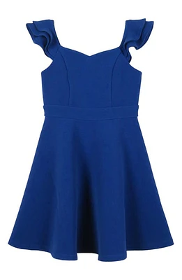 Zunie Kids' Ruffle Skater Party Dress Royal at Nordstrom,