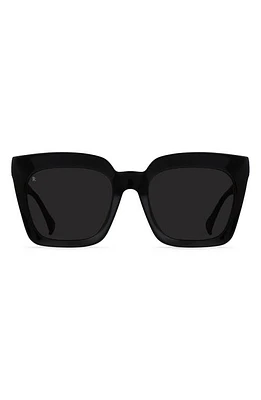 RAEN Vine Polarized Square Sunglasses in Recycled Black/Smoke Polar at Nordstrom