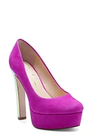 Jessica Simpson Nellah Platform Pump in Party Pink Suede at Nordstrom, Size 11