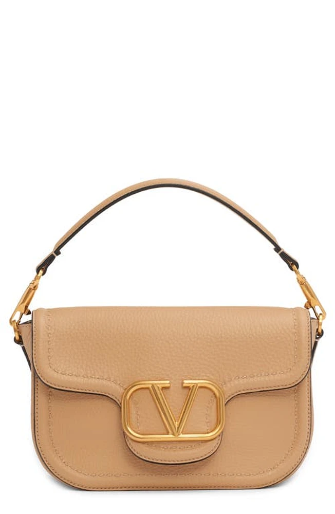 Valentino Garavani Leather Shoulder Bag in Gh9 Cappuccino at Nordstrom