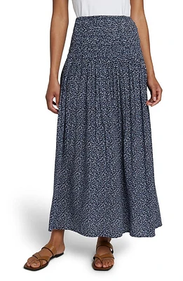 Faherty Alisee Maxi Skirt Navy Riverton Ditsy at Nordstrom,