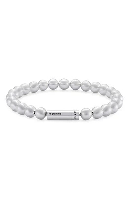 le gramme Men's 47G Brushed Sterling Silver Beaded Bracelet at Nordstrom, Cm