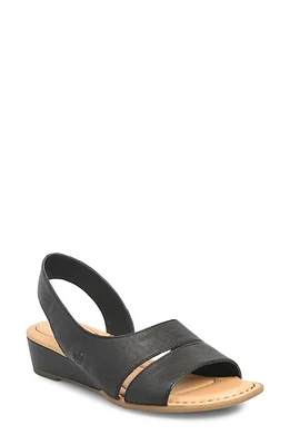 Børn Crista Slingback Sandal Black Leather at Nordstrom,