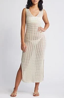 Rip Curl Santorini Sun Pointelle Stitch Sweater Midi Dress at Nordstrom,