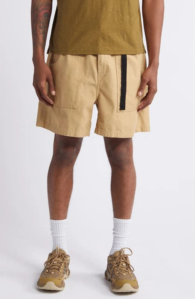 Carhartt Work Progress Hayworth Belted Twill Shorts Bourbon Rinsed at Nordstrom,