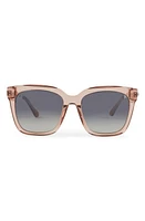 DIFF Bella 54mm Square Sunglasses in Rose Stone at Nordstrom