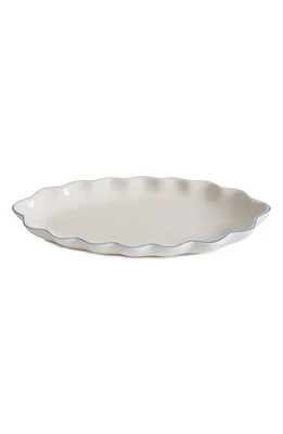 Kassatex Le Marais Porcelain Tray in White/Cornflower Blue at Nordstrom