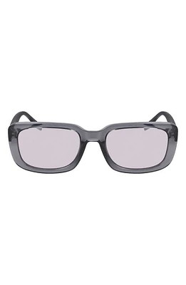 Converse Fluidity 54mm Rectangular Sunglasses in Crystal Cyber Grey at Nordstrom