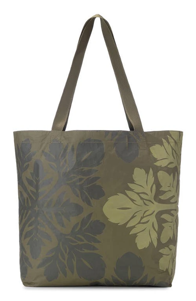 Aloha Collection ‘Awapuhi Reversible Splash Proof Tote in Mauka/Olive at Nordstrom