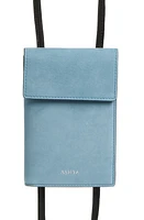 ASHYA Bolo Leather Passport Pouch in Berry Nubuck at Nordstrom