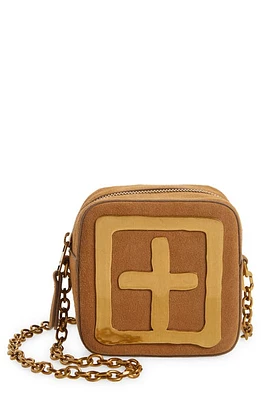 Ksubi Kube Mini Leather Crossbody Bag in Tan at Nordstrom