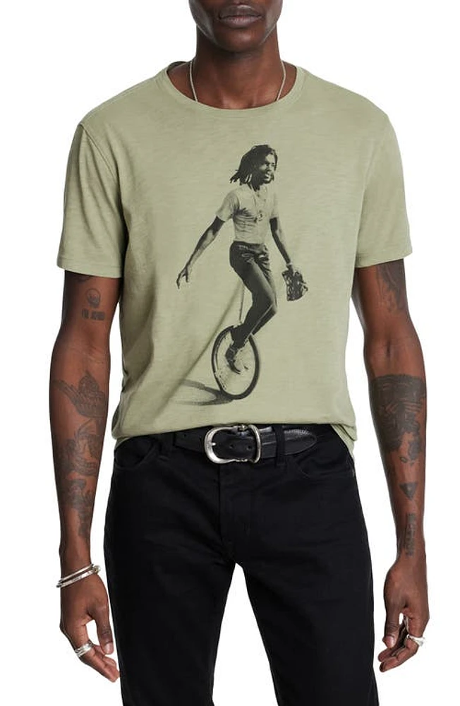 John Varvatos Peter Tosh Graphic T-Shirt Sage Brush at Nordstrom,