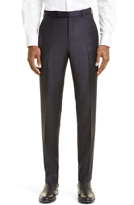 ZEGNA Slim Fit Wool Pants Nvy Solid at Nordstrom, Us