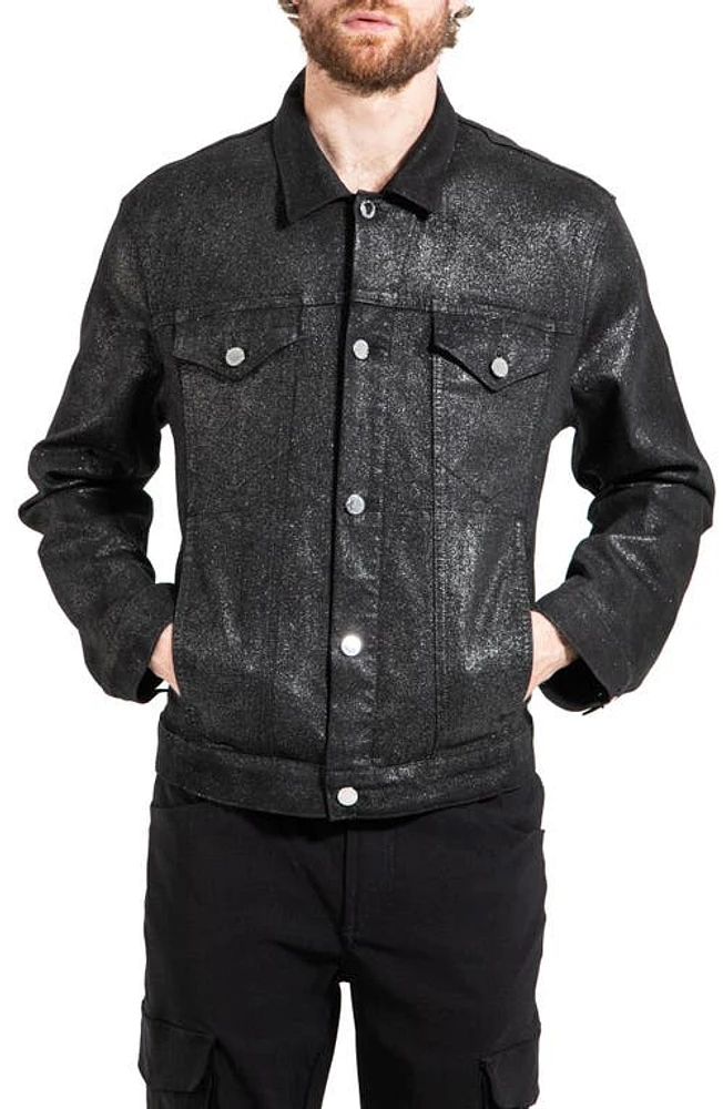 Monfrère Skyfall Glitter Denim Jacket at Nordstrom, Size Large