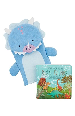 Mud Pie Dino Bath Book Set in Blue at Nordstrom