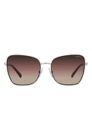 VOGUE 56mm Gradient Butterfly Sunglasses in Black Silver at Nordstrom