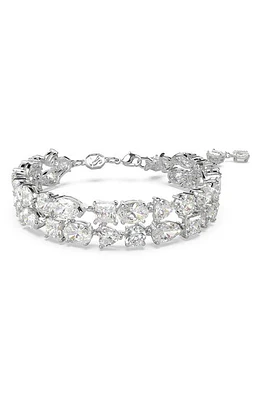 Swarovski Mesmera Crystal Double Row Bracelet in Silver at Nordstrom