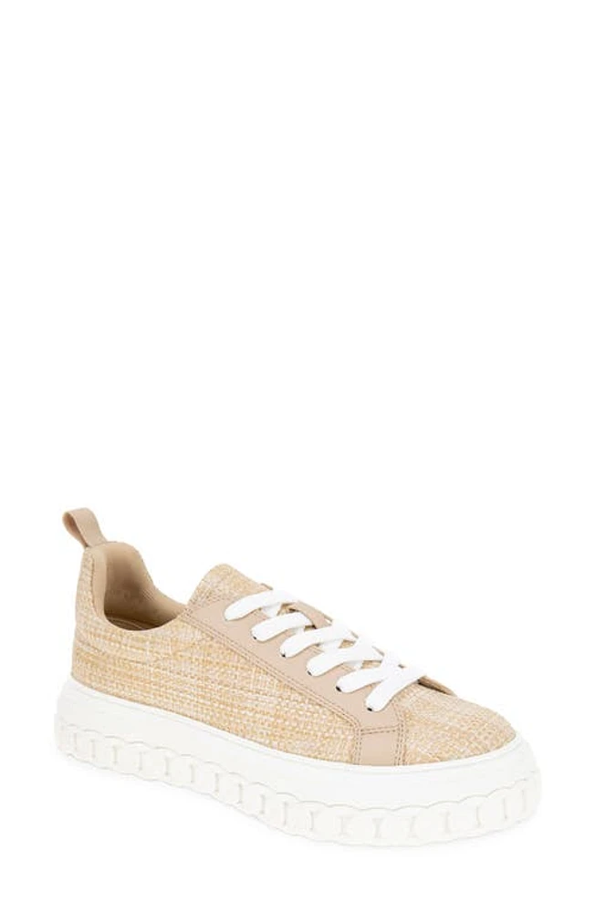 bcbg Riso Platform Sneaker Natural Raffia at Nordstrom,