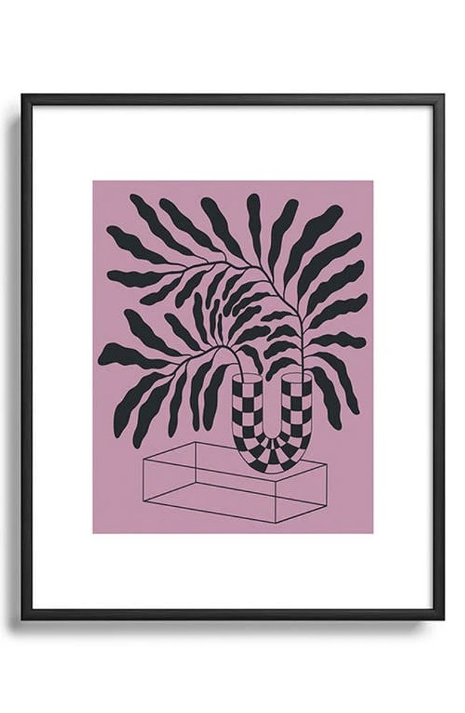 Deny Designs Fiona 3 Framed Art Print in Black Tones at Nordstrom