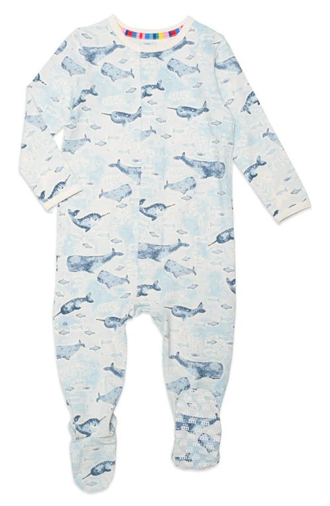 Magnetic Me Fantasea Cove Fitted One-Piece Footie Pajamas at Nordstrom,