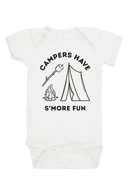 Feather 4 Arrow S'More Cotton Graphic Bodysuit White at Nordstrom,