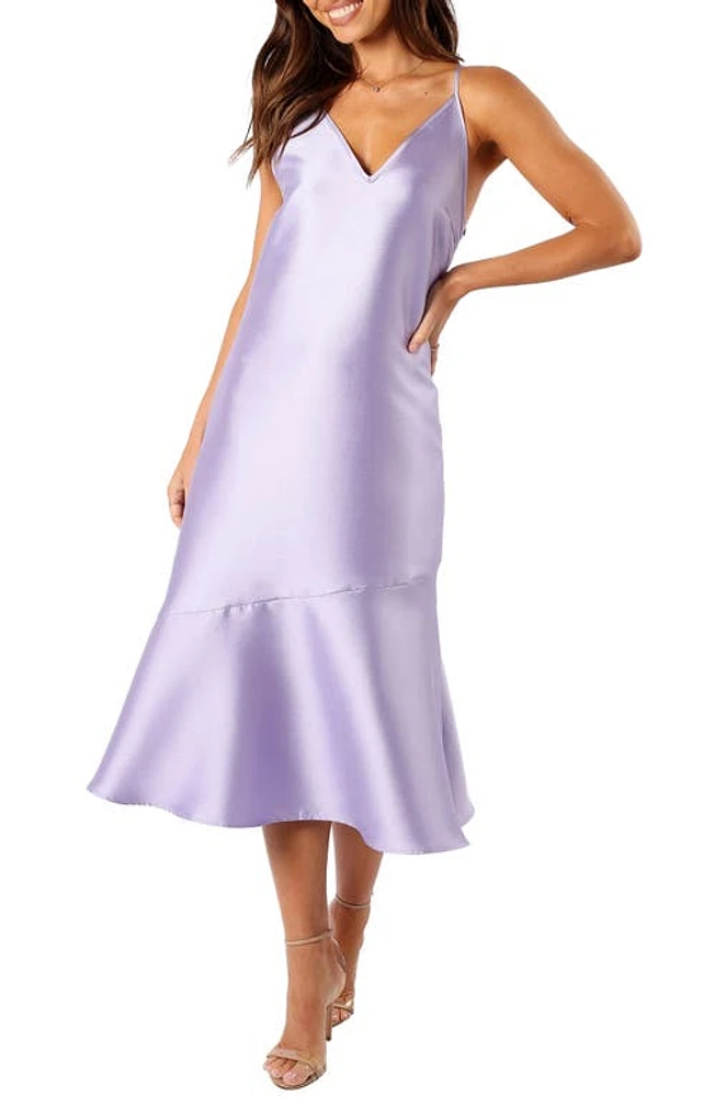 Petal & Pup Novan Satin Cocktail Dress Lavender at Nordstrom,