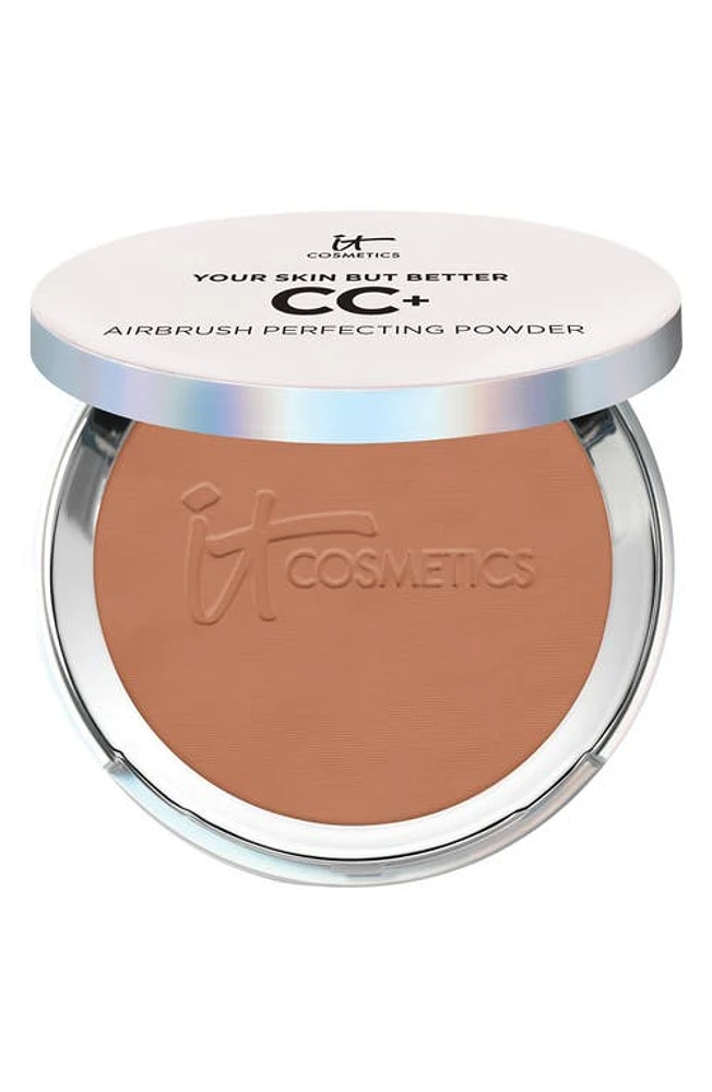 IT Cosmetics Your Skin But Better CC+ Airbrush Perfecting Powder in Deep at Nordstrom