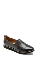 Rockport Cobb Hill Laci Perforated Slip-On in Black Leather at Nordstrom, Size 7.5