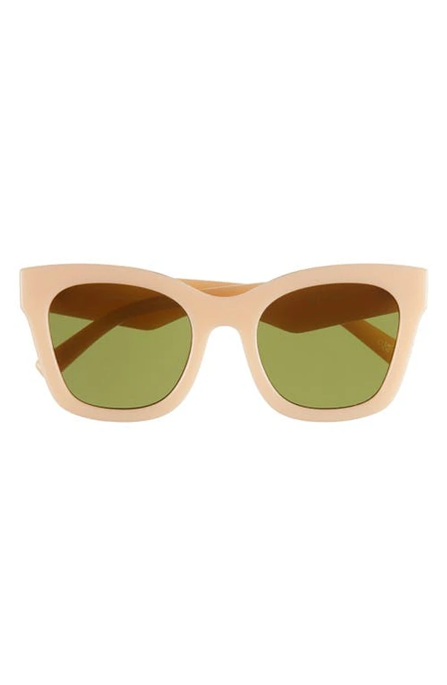 Le Specs Showstopper D-Frame Sunglasses in Butterscotch at Nordstrom