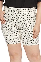 NYDJ Ella Print Side Slit Denim Shorts at Nordstrom,