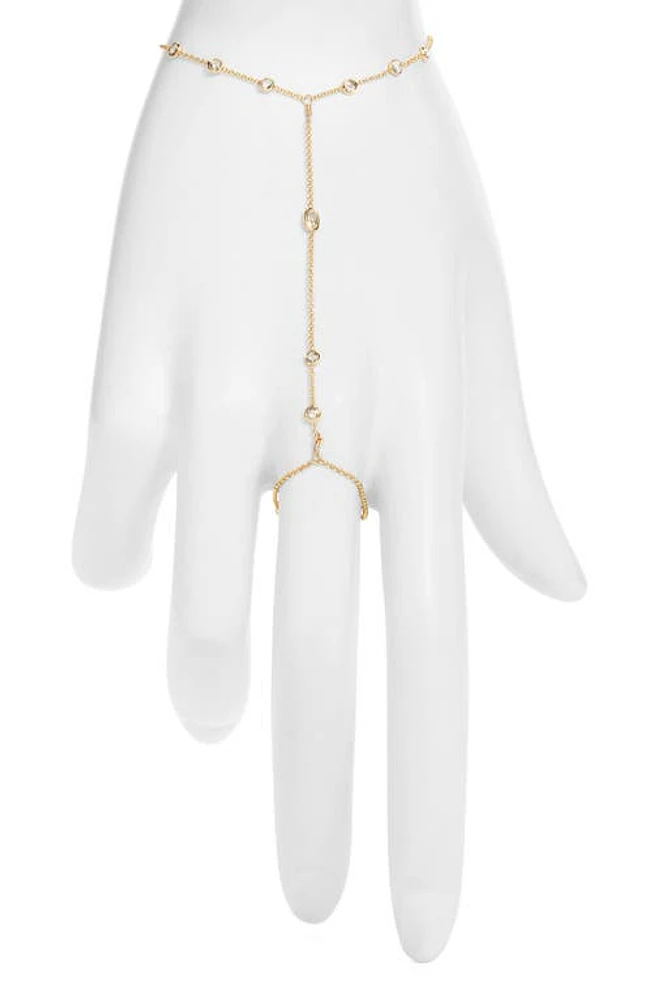 VIDAKUSH Rain Drop Station Hand Chain in Gold at Nordstrom