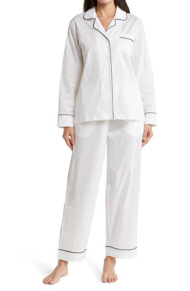 Papinelle Mia Organic Cotton Pajamas White at Nordstrom,