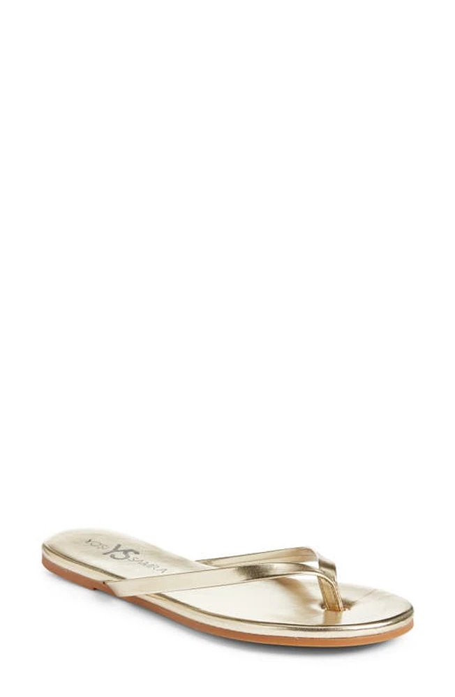 Yosi Samra Rivington Flip Flop Gold at Nordstrom,