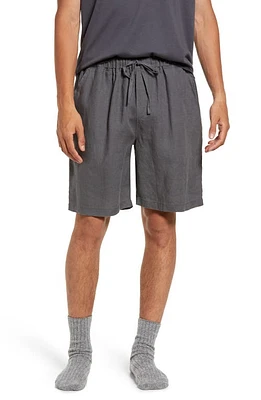 Parachute Linen Lounge Shorts in Coal at Nordstrom