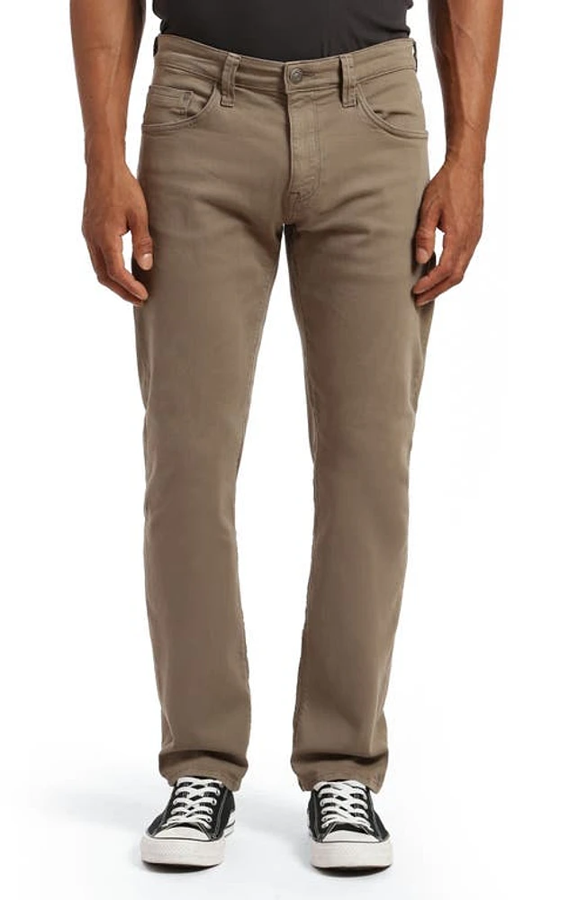 Mavi Jeans Zach Straight Leg Twill Pants Vetiver Supermove at Nordstrom, X 32