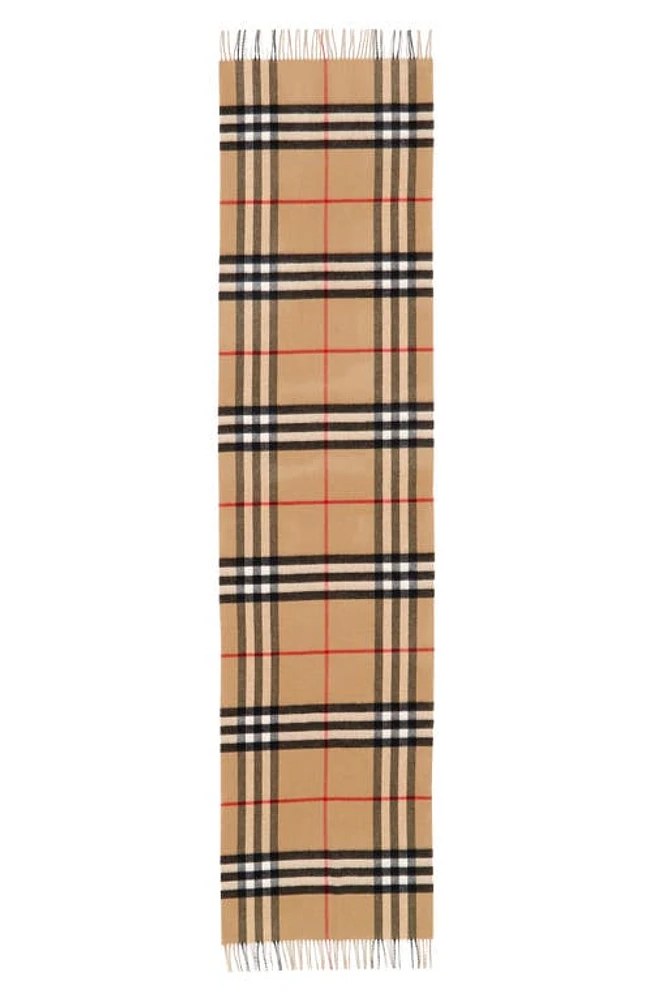 burberry Check Reversible Cashmere Scarf in Frosted Pink at Nordstrom