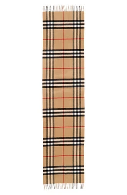 burberry Check Reversible Cashmere Scarf in Frosted Pink at Nordstrom