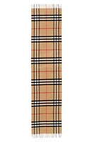 burberry Check Reversible Cashmere Scarf in Frosted Pink at Nordstrom