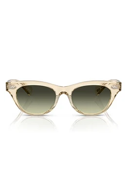 Oliver Peoples Avelin 52mm Gradient Square Sunglasses in Green Gradient at Nordstrom