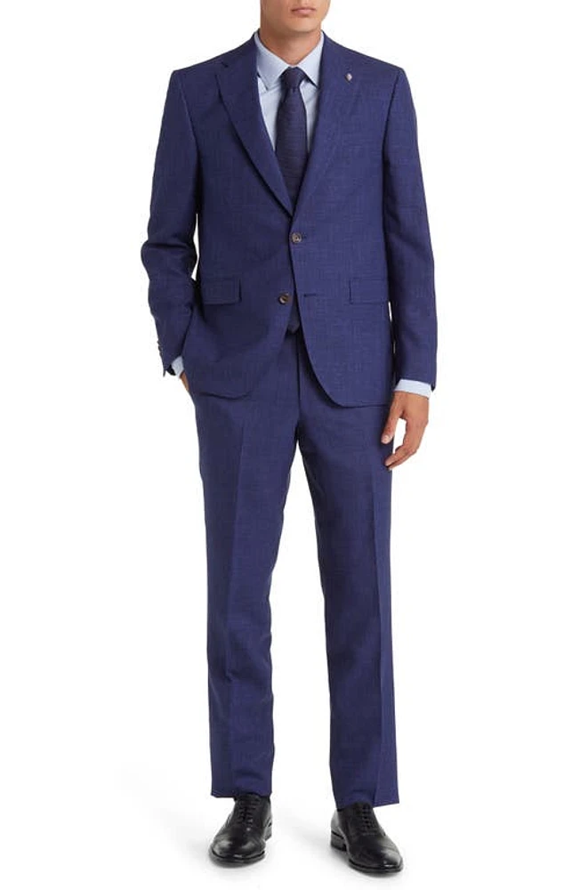 Jack Victor Espirit Wool Blend Suit Medium Blue at Nordstrom, 42