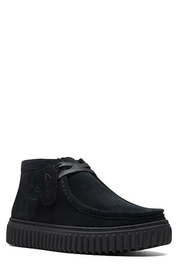 Clarks(r) Torhill Hi Chukka Boot Black Sde at Nordstrom,