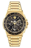 Versace Greca Extreme Chronograph Bracelet Watch, 45mm in Ip Yellow Gold at Nordstrom