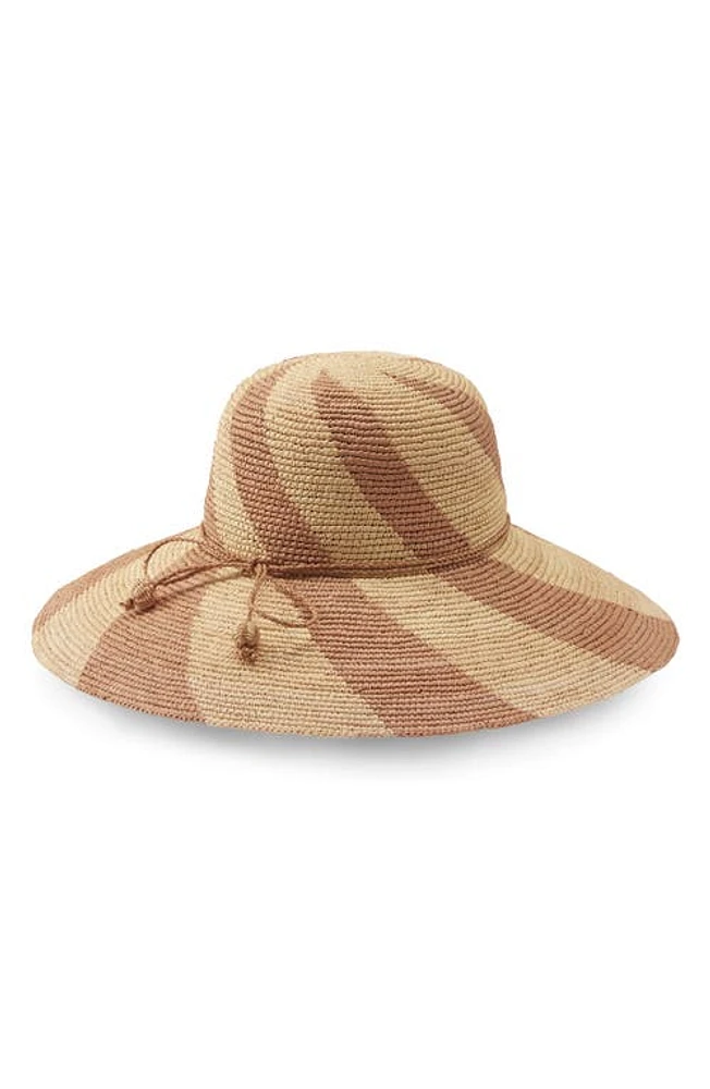 Helen Kaminski Bonbon Stripe Sun Hat in Alabaster/barley at Nordstrom