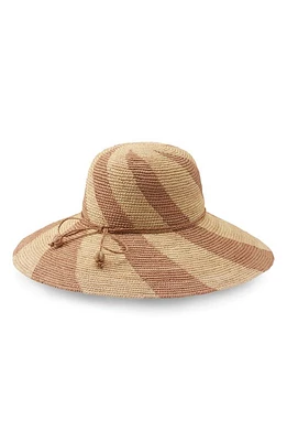 Helen Kaminski Bonbon Stripe Sun Hat in Alabaster/barley at Nordstrom