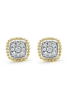 LAGOS Rittenhouse Pavé Diamond Stud Earrings in Silver at Nordstrom