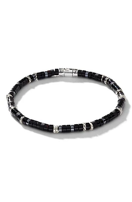 John Hardy Heishi Black Onyx & Hematite Bracelet at Nordstrom, Size Large