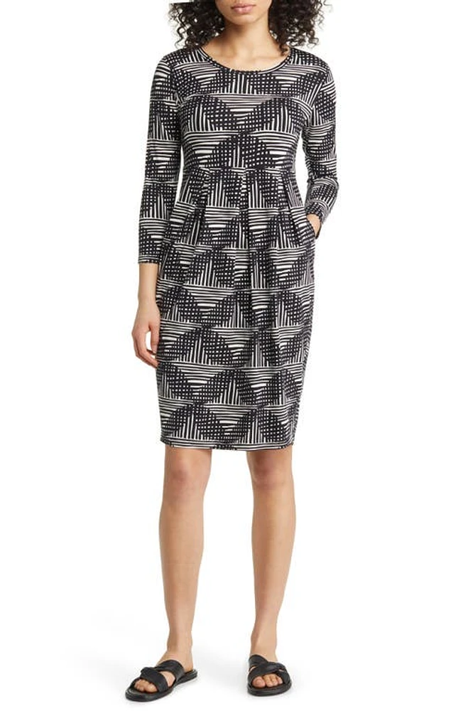 Masai Copenhagen Noma Print Long Sleeve Dress in Black at Nordstrom, Size X-Large