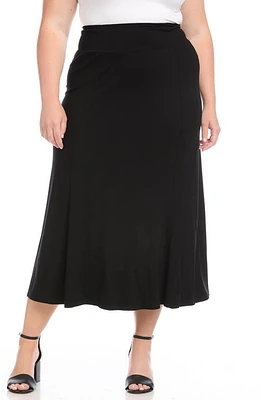 Karen Kane Jersey Midi Skirt Black at Nordstrom,